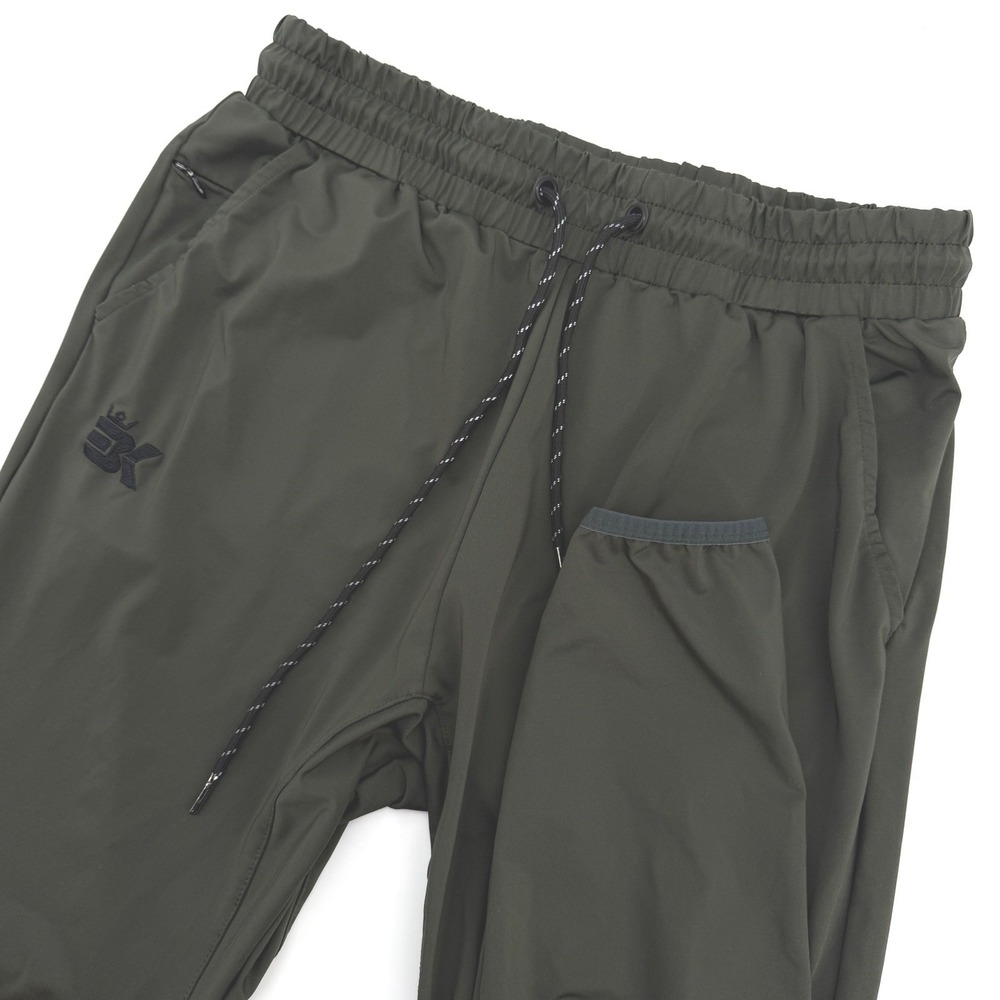 Brokig Joggers Mens L Green Lightweight Tapered Gym Activewear Workout Gym Track